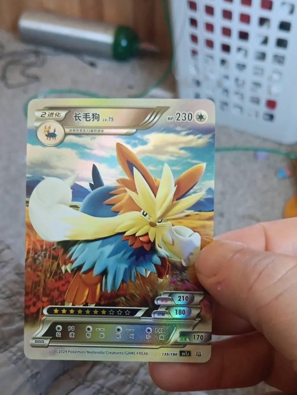 Pokemon Trading Card – Yellow, Blue, White, Brown